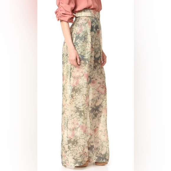 Zimmermann Cavalier Linen and Silk Floral Pants - Picture 3 of 14